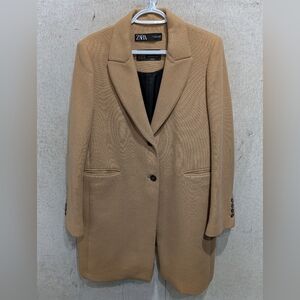 Zara Manteco wool blend coat Large Ptp 21"